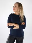 Vero Moda damskjorta VMPANDA Modal 3/4 marinblå kavaj - Långärmade tröjor för  damer - 139007 - 1