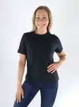 Vero Moda T-shirt LACE S/S svart/spets dtm - T-shirts för damer - 141517 - 1
