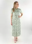 Vero Moda knäppt klänning VMEASY Joy Long birch/hedge green - Klänningar och tunikor - 138587 - 1