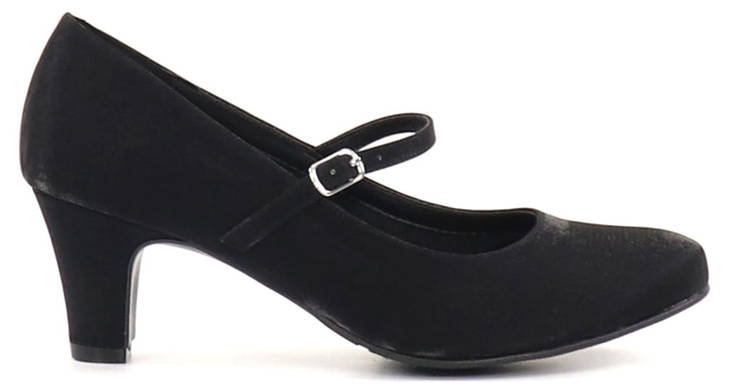 Chantana satin pumps med justerbart rem 483-72 svart - Klackskor och pumps - 132387 - 1