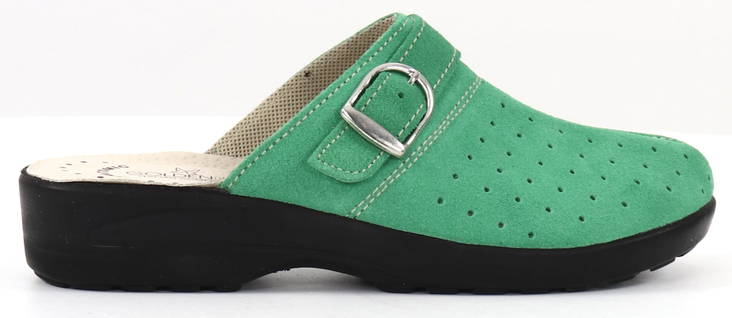 Golden Fit Slip-ins 616 green mocka - Arbetsskor för damer - 127957 - 1
