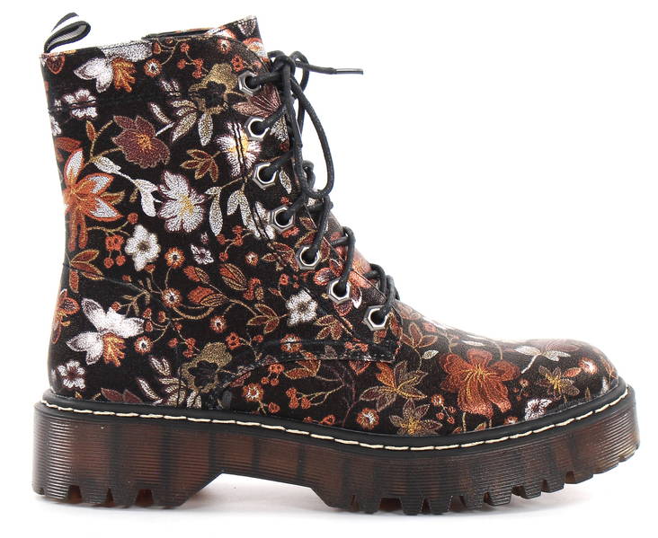 Migant Kängor A920-215 svart/blomma - Stövletter och kängor för damer - 129327 - 1