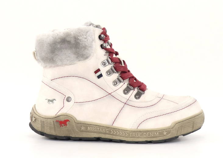 Mustang Stövlar dam 1290-607-100 vita - Stövletter och kängor för damer - 134617 - 1