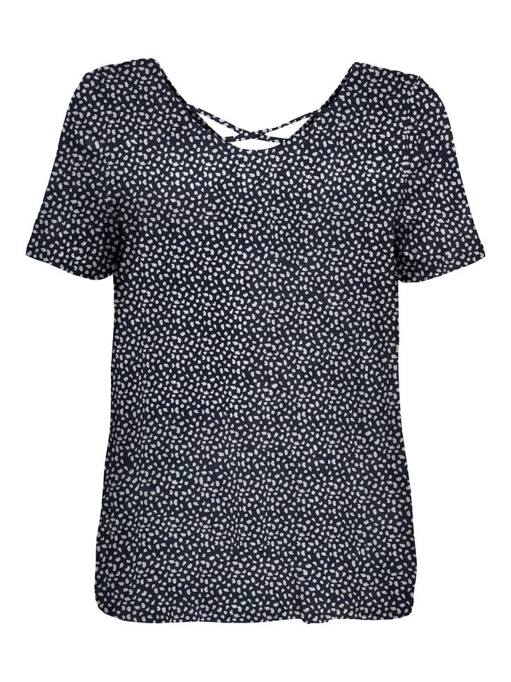 Only Carmakoma T-Shirt Bandana Blå / Prickig - T-shirts för damer - 133757 - 1