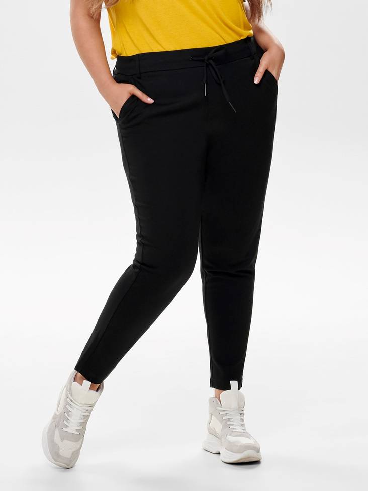 Only Carmakoma Plus size dam byxor Goldetrash svart - Byxor för damer - 127837 - 1