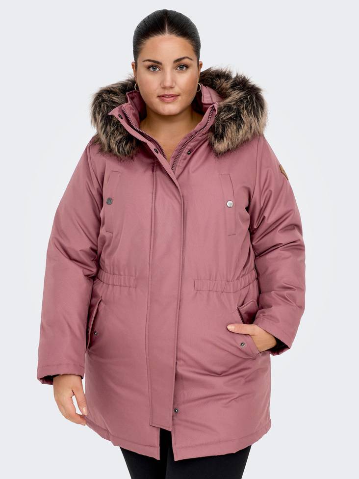 Only Carmakoma Kappa Irena rosa brun - Vinterjackor för damer - 134597 - 1
