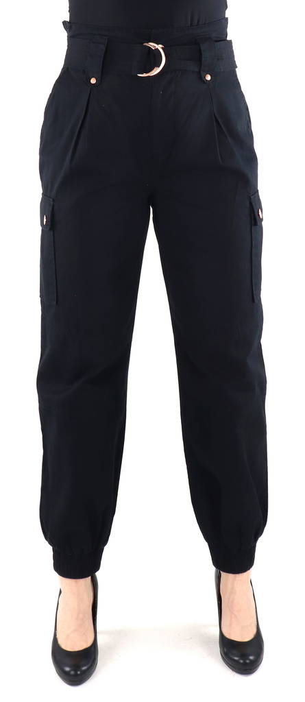 Only dam cargobyxor Saige hw cargo black - Byxor för damer - 133447 - 1