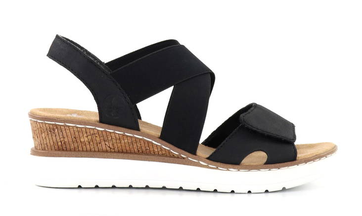 Rieker damsandaler V38G8-00 svart - Rieker sandals - 135767 - 1
