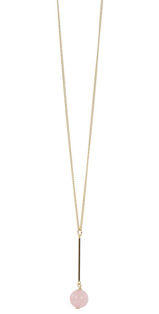 Snö of Sweden Halsband Rimii big pendant 42 gold - Halsband - 123817 - 1