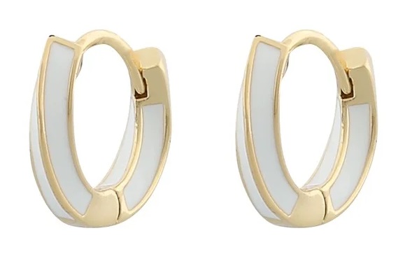 Snö of Sweden Örhängen Barcelona Twist ring g/vit - Örhängen - 133797 - 1