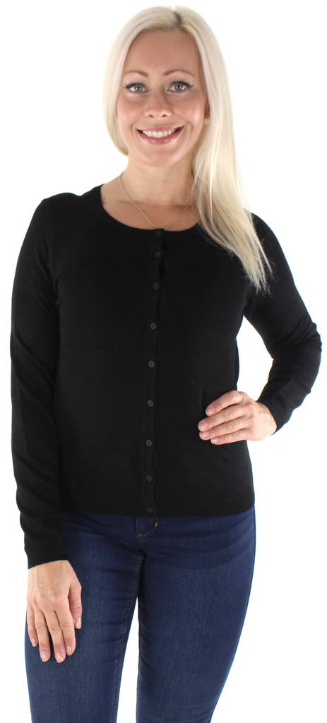 Vero Moda Kofta Nellie glory svart - Stickat för damer - 126607 - 1