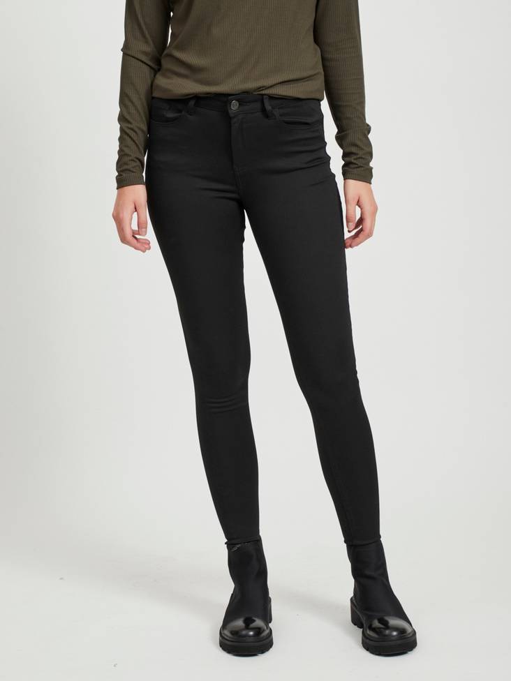 Vila dam jeans normal midja Stay svart - Jeans för damer - 126847 - 1