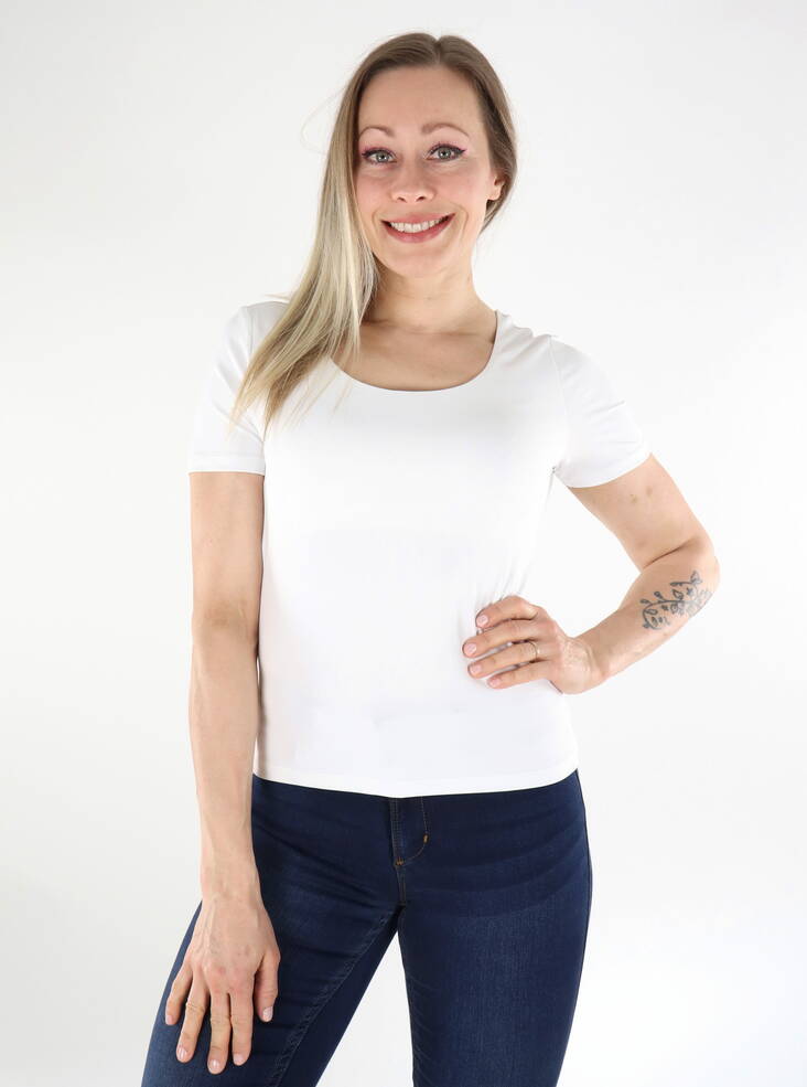 Vila T-shirt optical snow - T-shirts för damer - 136207 - 1