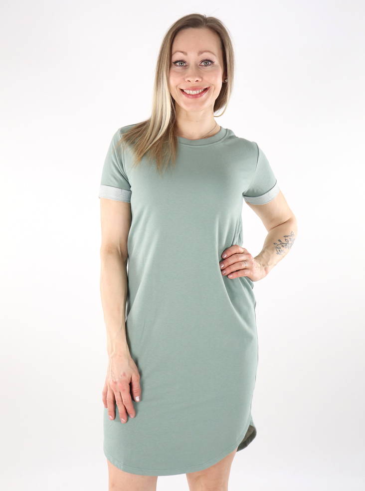 JDY sweatshirtklänning för damer chinoisgrön - Klänningar och tunikor - 135757 - 1