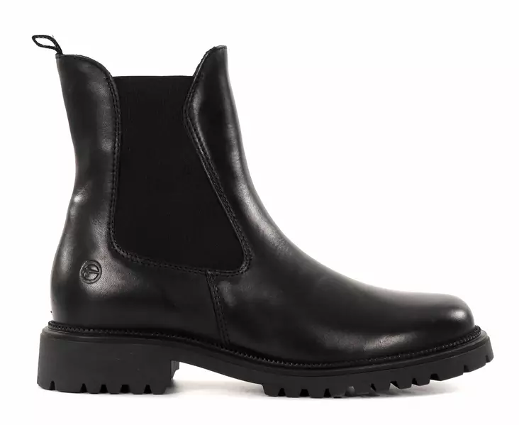 Tamaris ankelstövlar i läder 25427-41 svart - Tamaris ankelboots - 136547 - 1