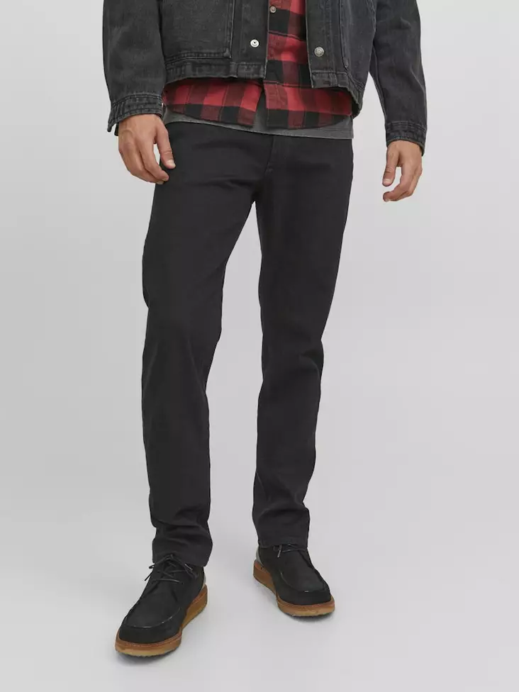 Jack&Jones herr Regular fit jeans Clark GE598 svart - Jeans för herrar - 136977 - 1