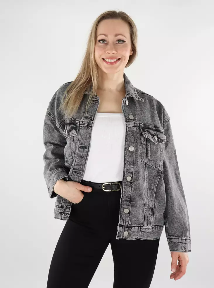 Vero Moda jeansjacka dam Oversize Denim mellangrå - Jeansjackor för damer - 138247 - 1