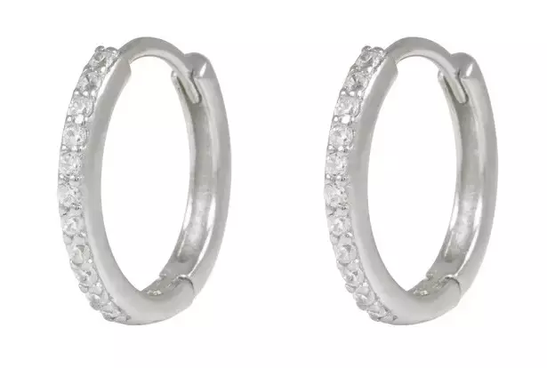 Snö of Sweden Örhängen Siri ring silver/klar - Örhängen - 138647 - 1