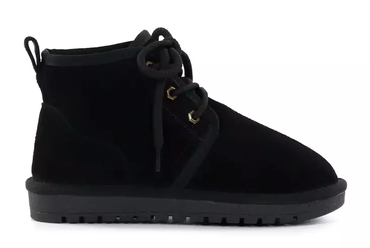 Duffy Ankelboots i mocka för damer 71-23001 svart - Stövletter och kängor för damer - 136817 - 1