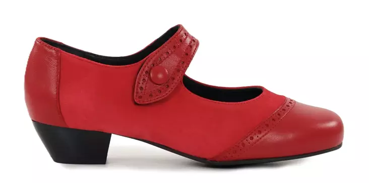 Ilves pumps/dansskor 9319 nappa/mocka röd - Klackskor och pumps - 138177 - 1