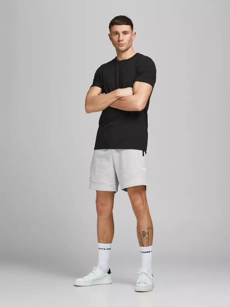 Jack&Jones sweatshorts för män ljusgrå - Shorts och capribyxor för herrar - 136357 - 1
