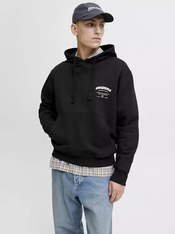 Jack&Jones Hoodie JORMEADOWS SWEAT - Huvtröjor för herrar - 139467 - 1