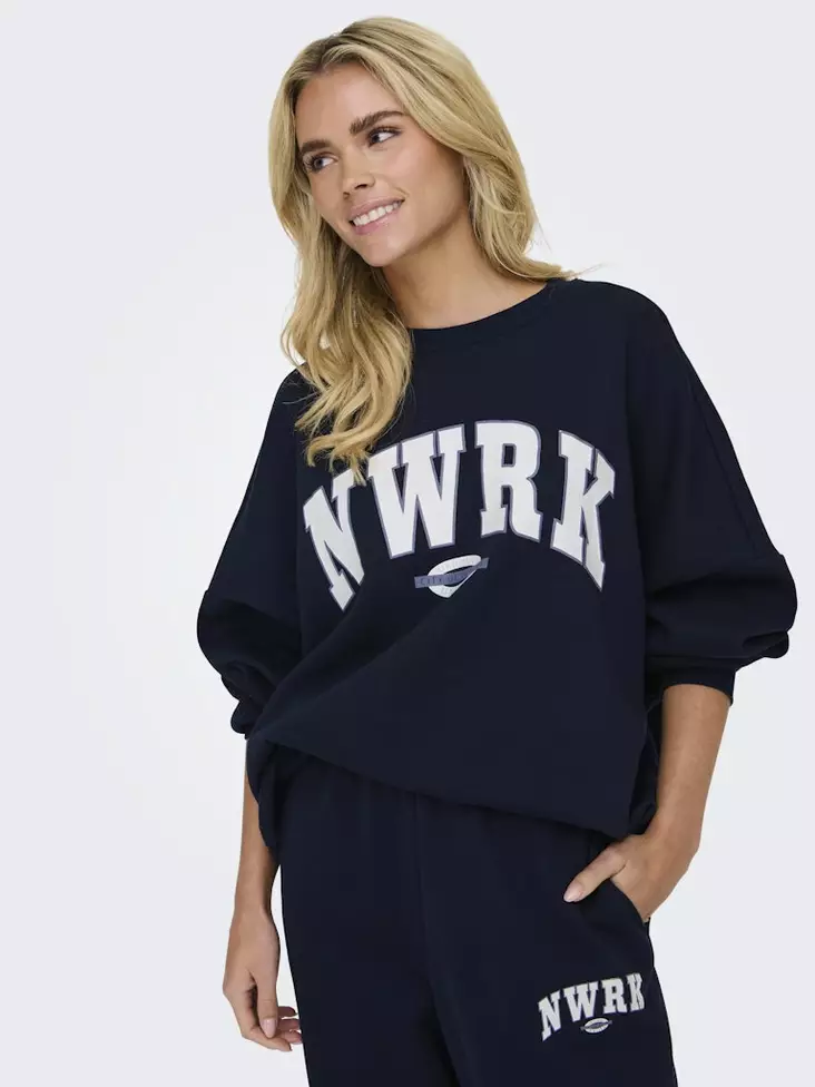 Only dam Sweatshirt Club marinblå blazer - Huvtröjor och sweatshirts - 137667 - 1