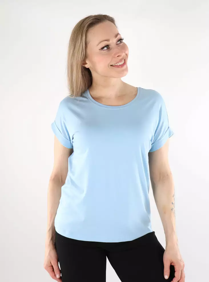 Only dam t-shirt ONLMOSTER O-Neck clear sky - T-shirts för damer - 138207 - 1