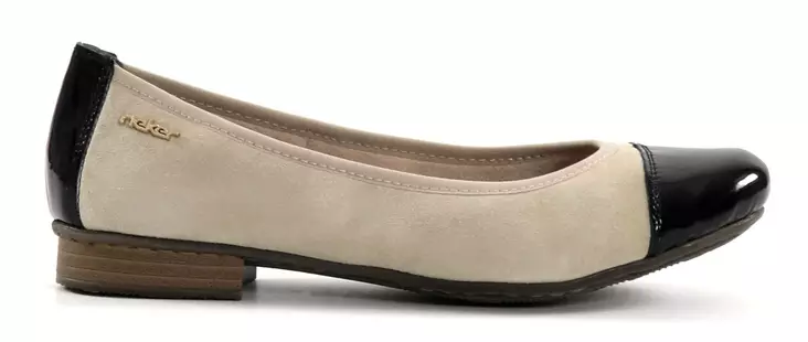 Rieker Ballerinas 51998-60 beige kombi - Ballerinaskor - 137757 - 1