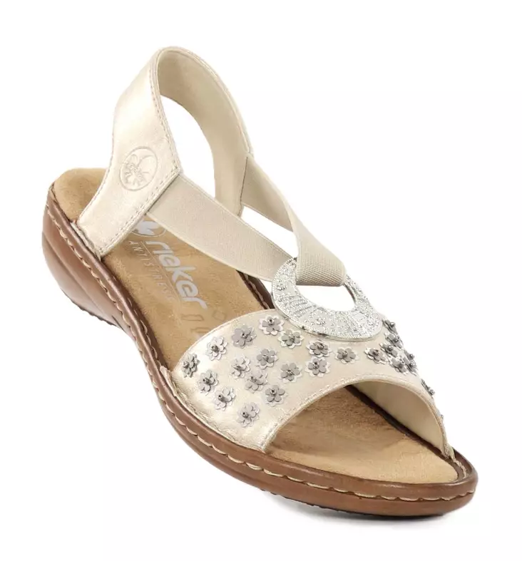 Rieker damsandaler 608B5-90 metallic - Rieker sandals - 138187 - 1
