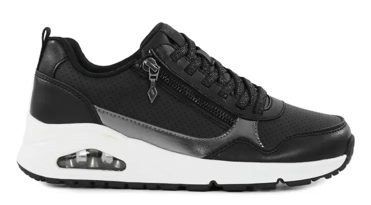 Skechers damsneakers 177873/BLK UNO - METALLIC SLIDERS svarta - Skechers sneakers - 140487 - 1