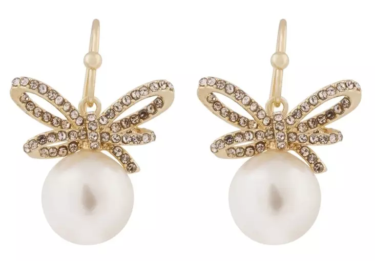 Snö of Sweden Örhängen Band guld/klar - Örhängen - 140027 - 1