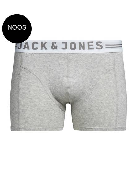 Jack & Jones Trunks Sense, svart, vit, grå - Trunks och strumpor för herrar - 115868 - 1