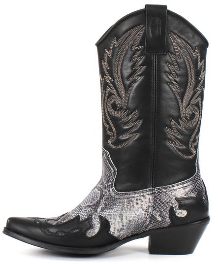 Johnny Bulls Boots 9634 svart/orm - Boots - 130208 - 2