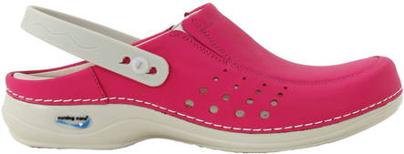 Maskintvättbara arbetsskor i läder 4AP09 fuchsia - Arbetsskor för damer - 115448 - 1