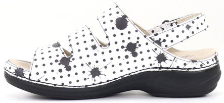 Nursing Care Maskintvättbara sandaler läder WG18F75 dots - Arbetsskor för damer - 132518 - 2