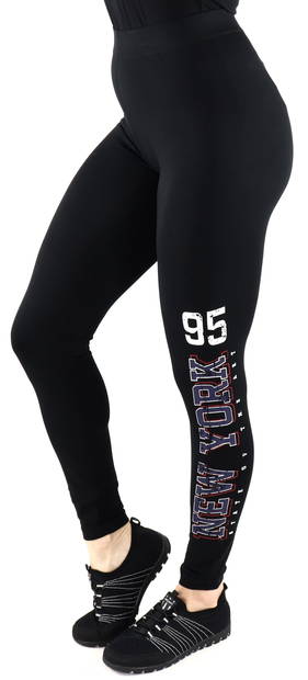 Only dam trikå leggings Steffi life, svart, grå - Leggings - 129888 - 1