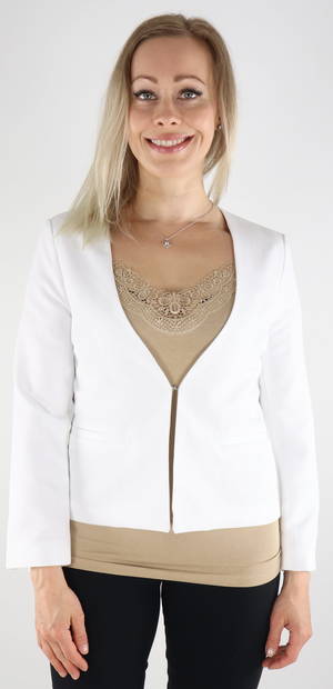Vero Moda Jacka Za slit, Vit - Kavajer för damer - 131278 - 1