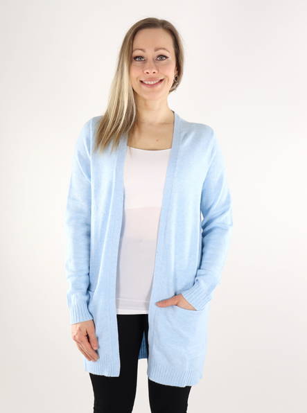 Vila Ril Open cardigan Kentucky blå - Stickat för damer - 135188 - 1