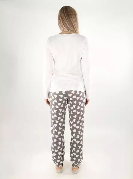 Only dampyjamasset december himmel/grå violett - Nattkläder för damer - 137378 - 2