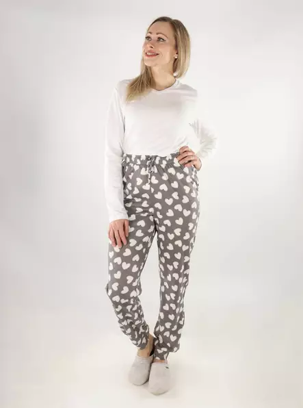 Only dampyjamasset december himmel/grå violett - Nattkläder för damer - 137378 - 1