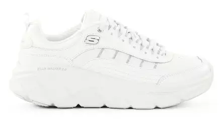 Skechers dam sneakers 150106/WSL D'LUX WALKER 2.0 - GOLDEN STEP vit/silver - Skechers sneakers - 137398 - 1