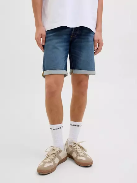 Jack&Jones herrshorts Icon blå denim - Shorts och capribyxor för herrar - 138548 - 1