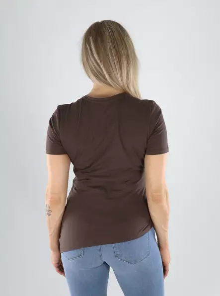 Only t-shirt ruching choklad martini - T-shirts för damer - 141258 - 2