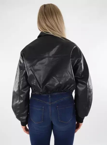 JJXX Jacka svart - Skinnjackor och PU-jackor för damer - 136628 - 2