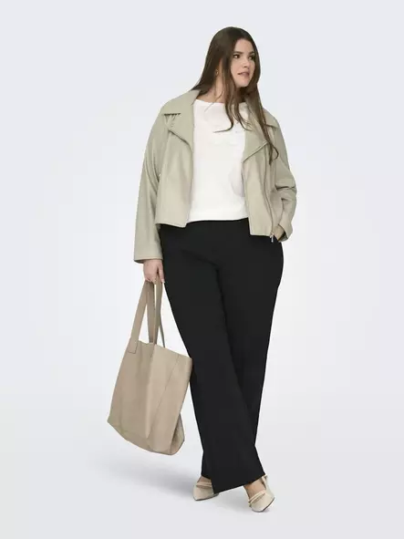 Only Carmakoma damjacka i plus size i konstläder, konstbiker, konstsnöre - Skinnjackor och PU-jackor för damer - 141018 - 2