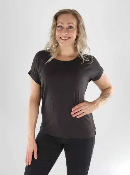 Only T-shirt ONLMOSTER S/S O-NECK TOPP java/melange - T-shirts för damer - 141548 - 1