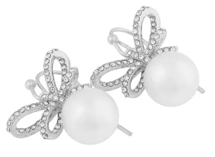 Snö of Sweden Örhängen Band silver/klar - Örhängen - 140028 - 2