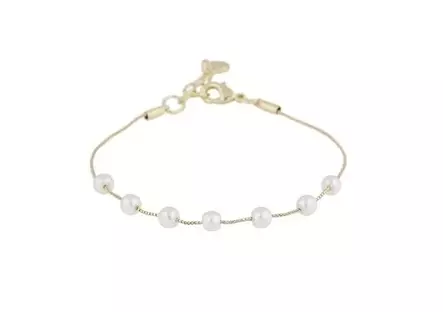 Snö of Sweden Armband Karan guld/vit - Armband - 141138 - 1