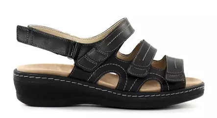 Suave sandaler i äkta läder Athens 15004T svart - Sandaler för damer - 138138 - 2